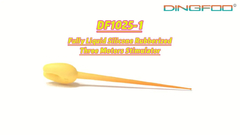 Dingfoo Sex Toy Factory DF1025-1 Całkowicie płynny silikonowy gumowany trójmotorowy stymulator