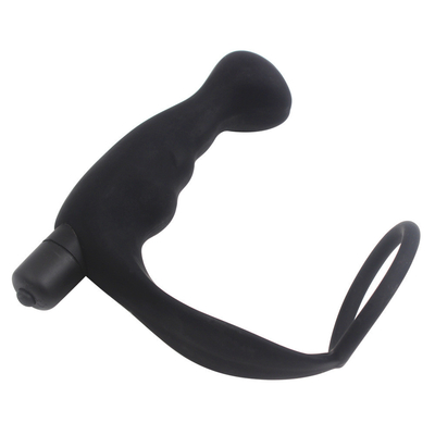 10 Patterns IPX5 Mens Vibrating Prostate Massager With Delay Ring BG014