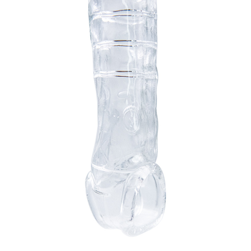 Dingfoo IPX7 Crystal Penis Sleeve Improve Sexual Performance For Male DF106