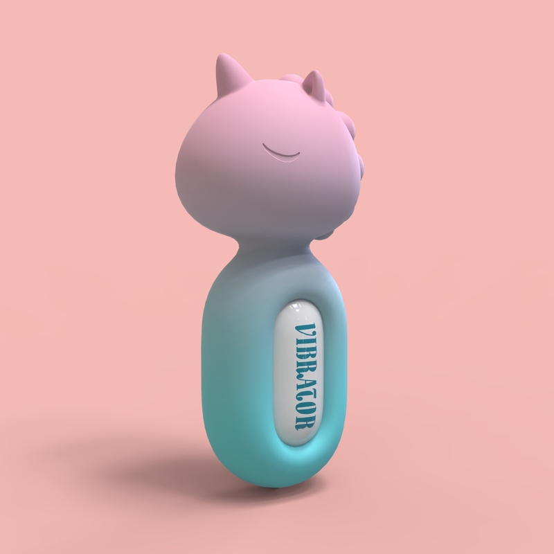 Dingfoo Ultrastrong Unicorn Wand Vibrator Miniature Vibrator Skin Friendly DF1019