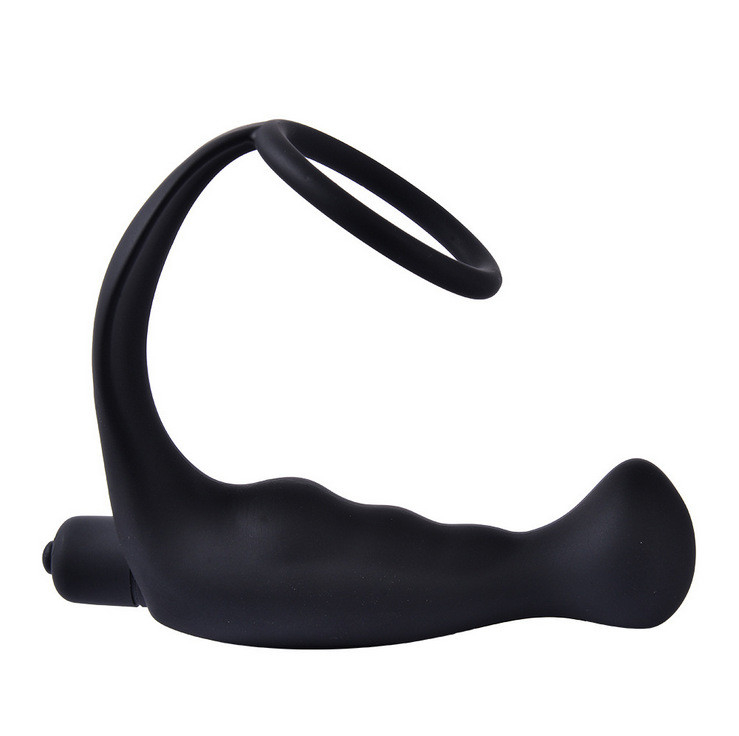 10 Patterns IPX5 Mens Vibrating Prostate Massager With Delay Ring BG014